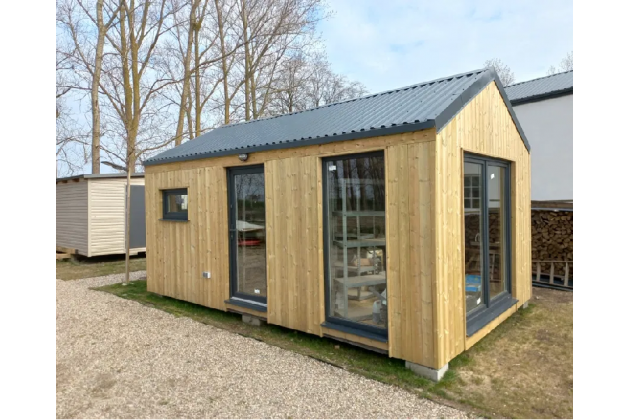 Conteneur modulaire résidentielle en ossature bois  CHOB.008 de série "DESING Flex"