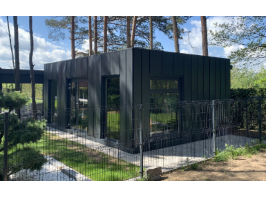 Pavillon de conteneurs à double module, clé en main pour espace d’habitation modulaire CFBL.043 de la série "ECO Homes"
