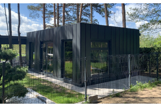 Pavillon de conteneurs à double module, clé en main pour espace d’habitation modulaire CFBL.043 de la série "ECO Homes"