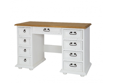 Bureau blanc avec tiroirs BRB-04