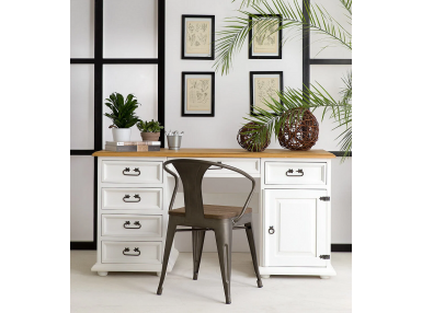 Bureau en bois de couleur blancheBRB-03