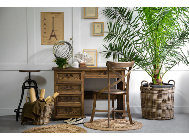 Bureau en bois avec des tiroirs BRB-02