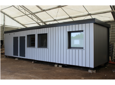 Studio modulaire en conteneur pour espaces de travail ou résidences de la série "HABITAT Flex", modèle LHHX.028