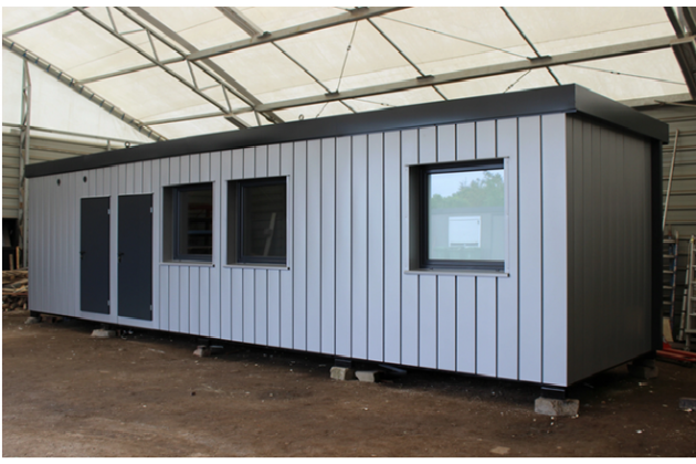 Studio modulaire en conteneur pour espaces de travail ou résidences de la série "HABITAT Flex", modèle LHHX.028